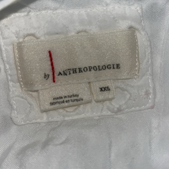ANTHROPOLOGIE The Somerset Collection Eyelet Edition Maxi Dress White Size XXS - Picture 15 of 15